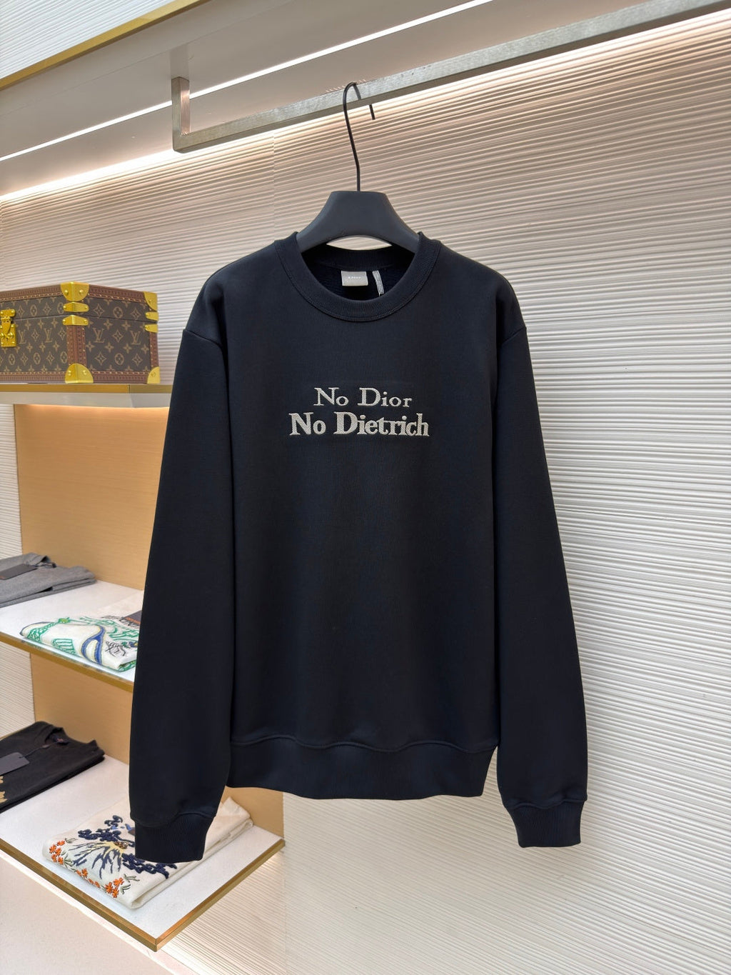 Dior Embroidered Crew Neck Sweatshirt