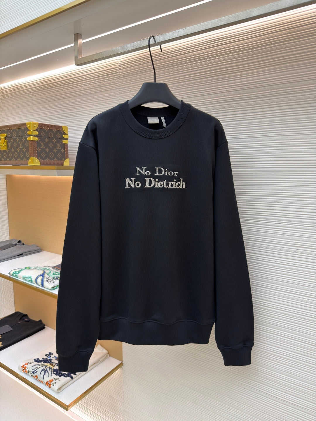 Dior Embroidered Crew Neck Sweatshirt
