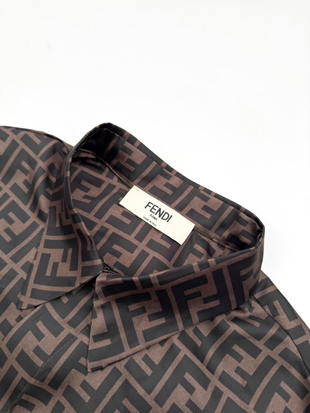 Fendi All-over FF Print Long-sleeved Shirt
