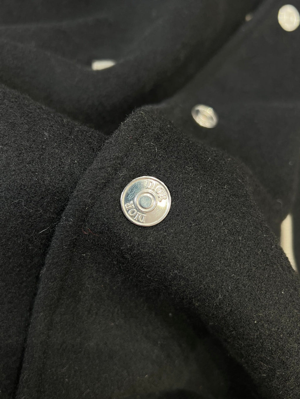 DIOR Patchwork Leather Baseball Jacket