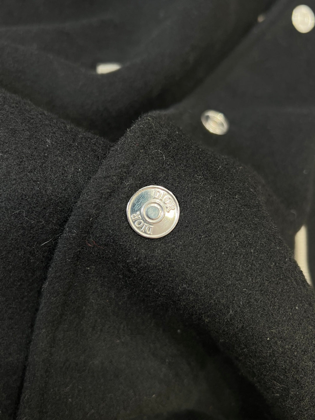 DIOR Patchwork Leather Baseball Jacket