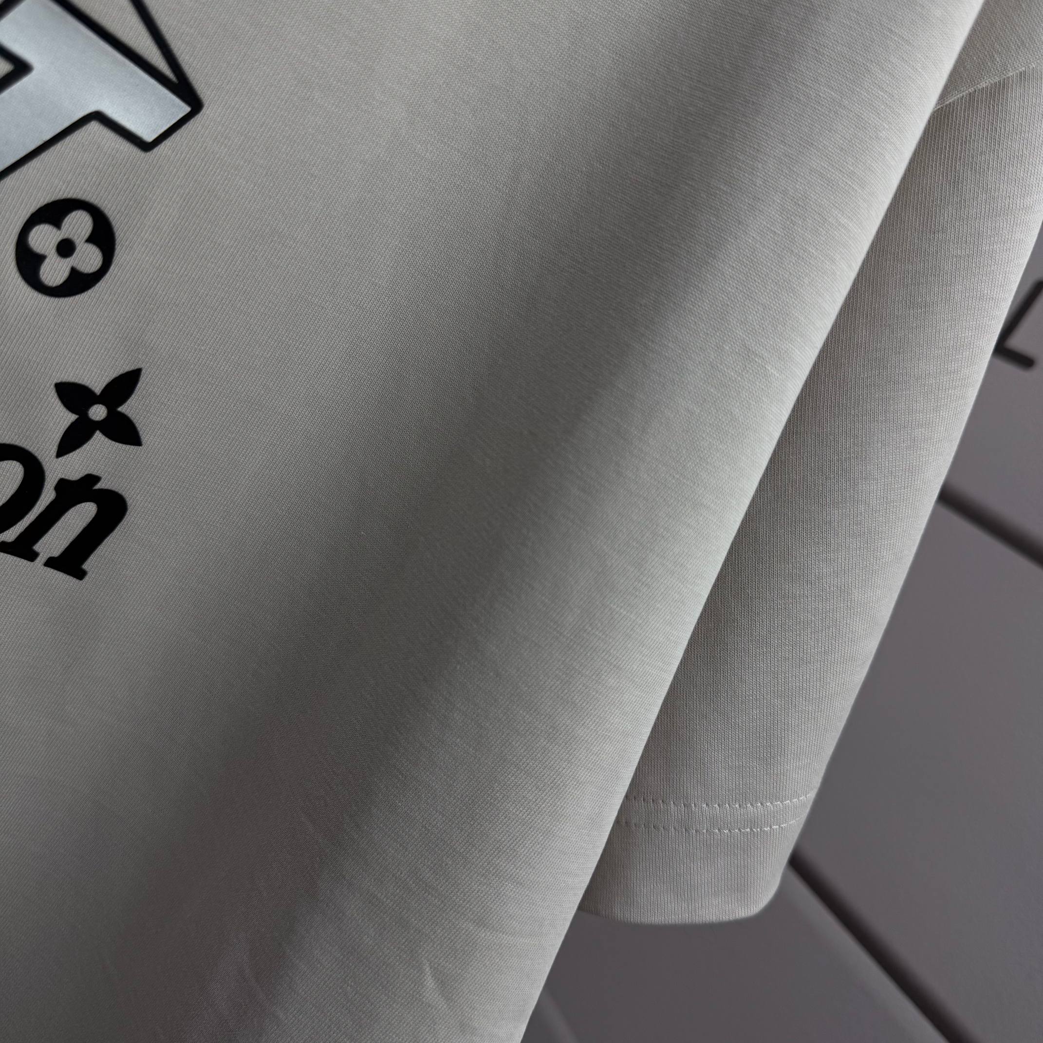 LV 3D Silicon Cotton T-Shirt