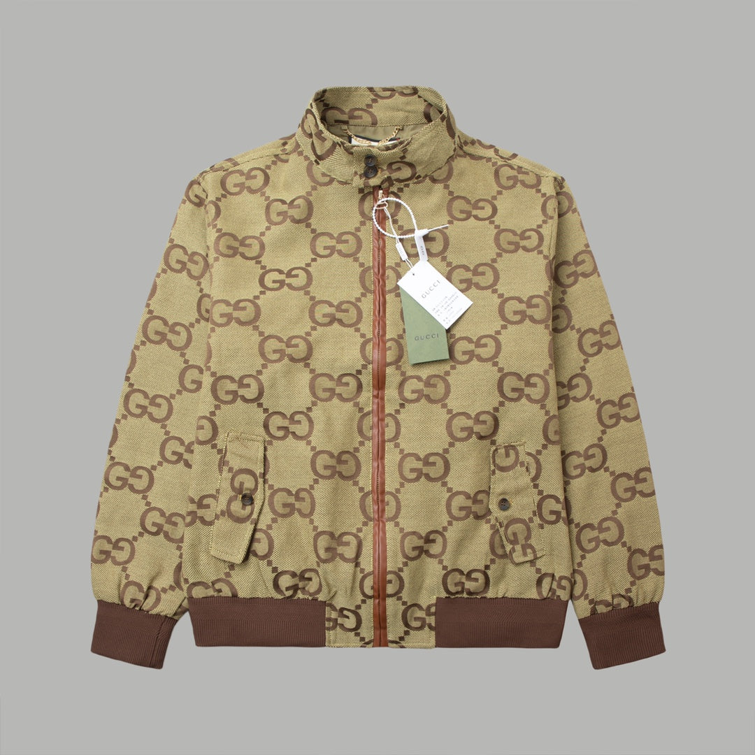 GG Double G Jacquard Stand Collar Jacket