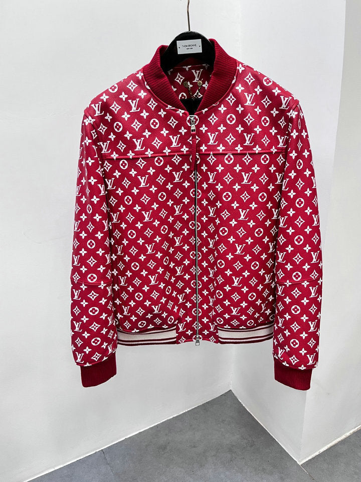 LV × Supreme Leather Jacket