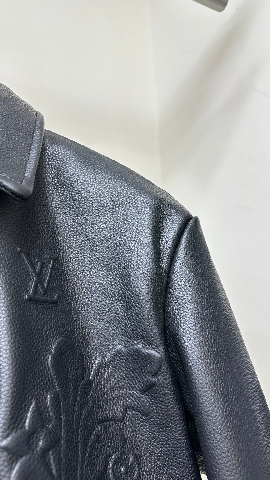 LV Embossed Leather Jacket