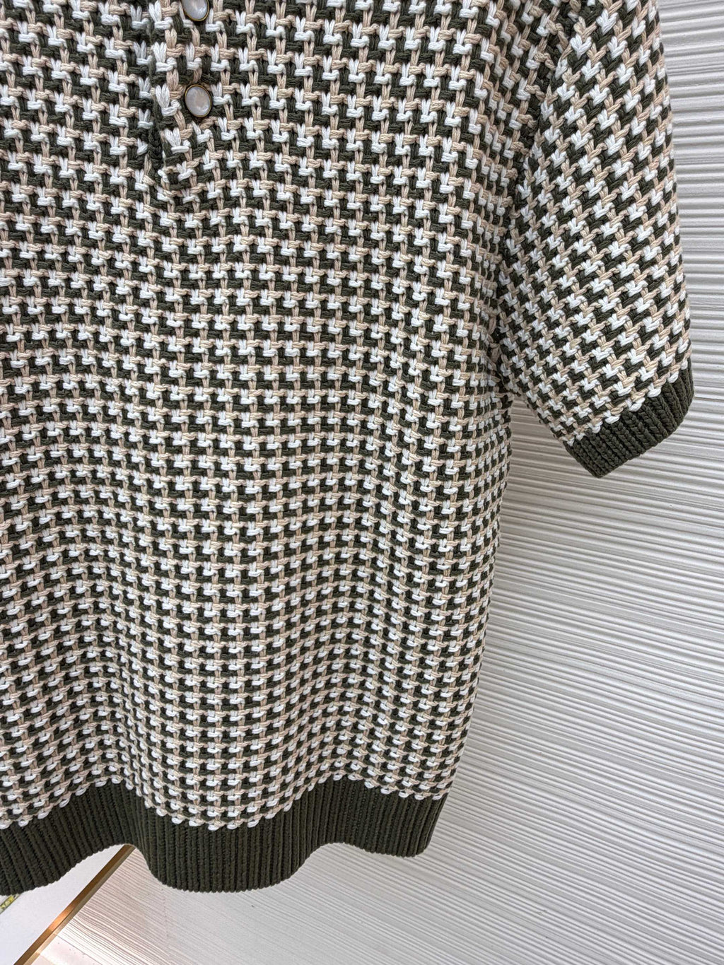 LV Jacquard Knit Short-Sleeve shirt