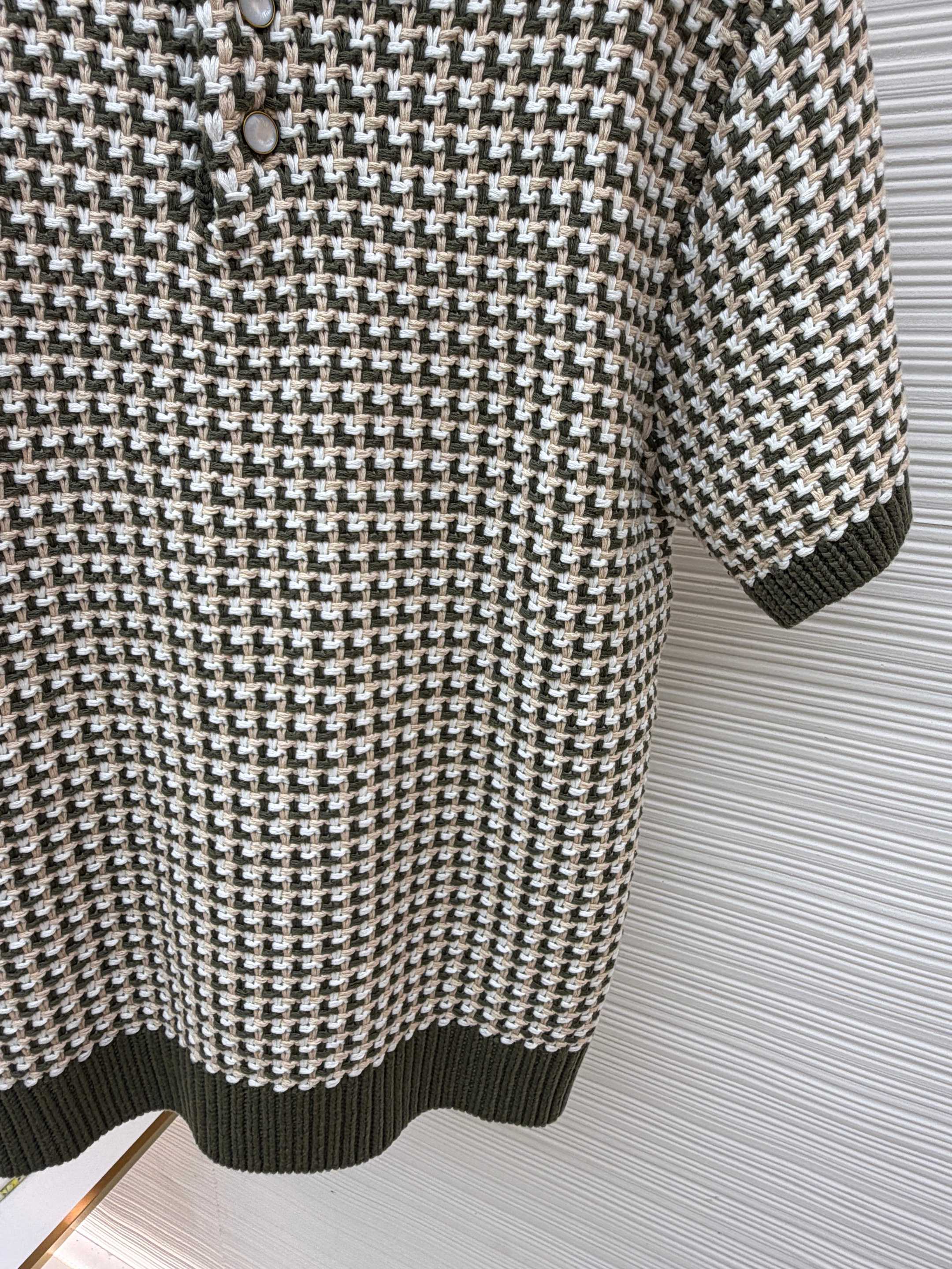 LV Jacquard Knit Short-Sleeve shirt