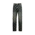 LV Damier Checkered Distressed Denim Pants