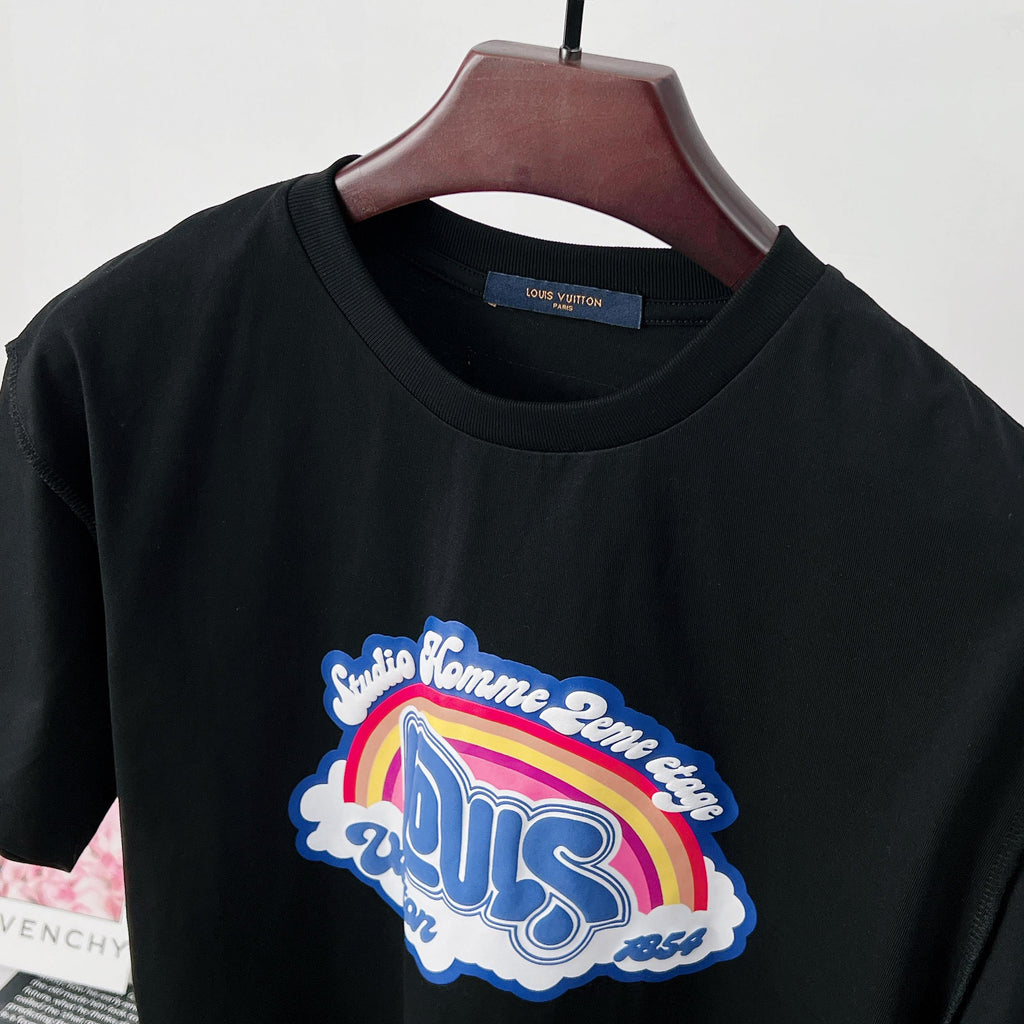 LV Rainbow Cloud Short Sleeve T-Shirt