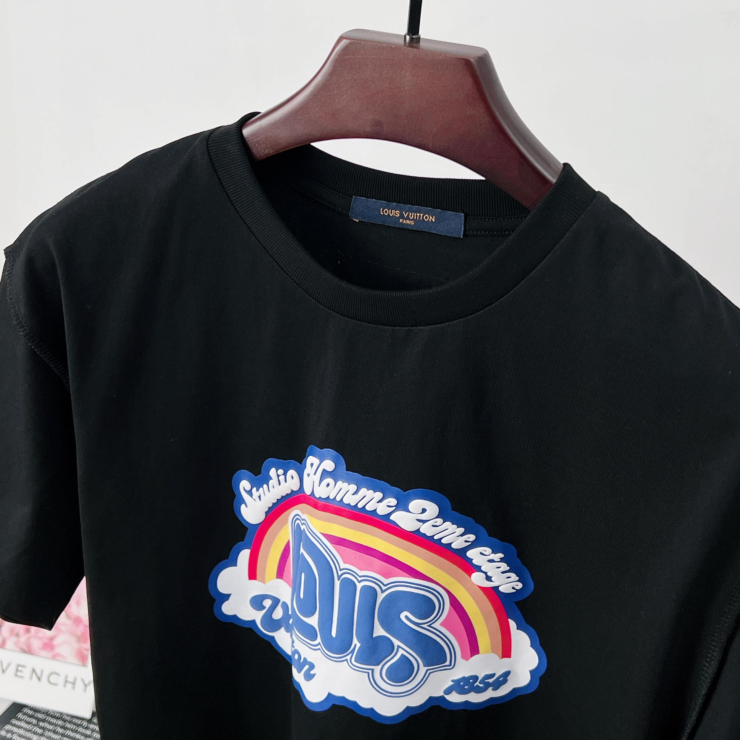 LV Rainbow Cloud Short Sleeve T-Shirt