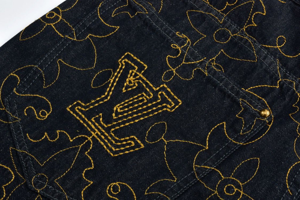LV black and Gold Pants
