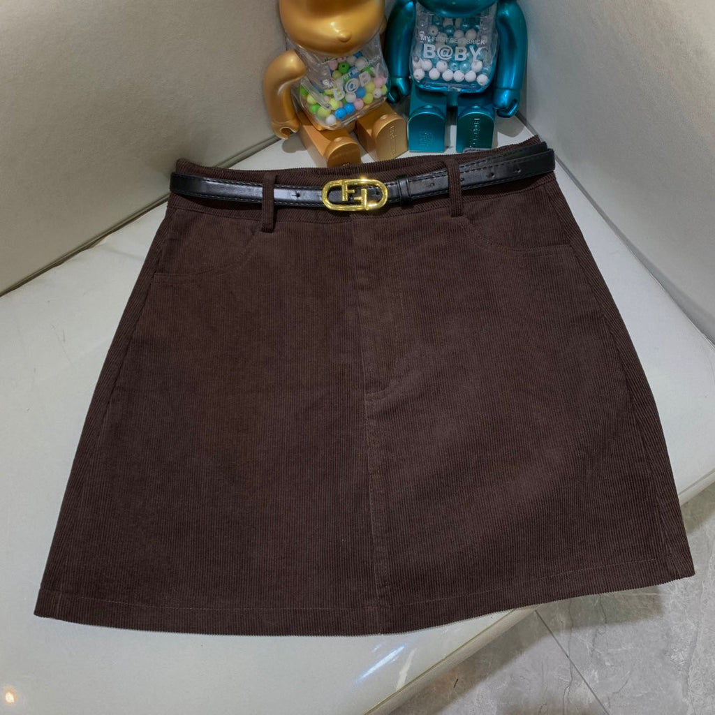 Fendi Carduroy Skirt