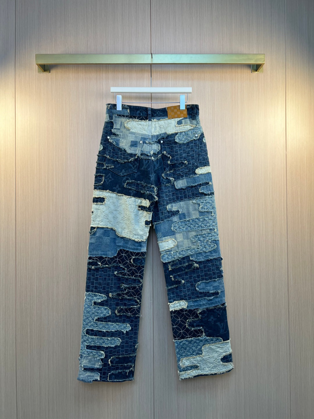LV Denim Heavy-Duty  Patchwork Jeans