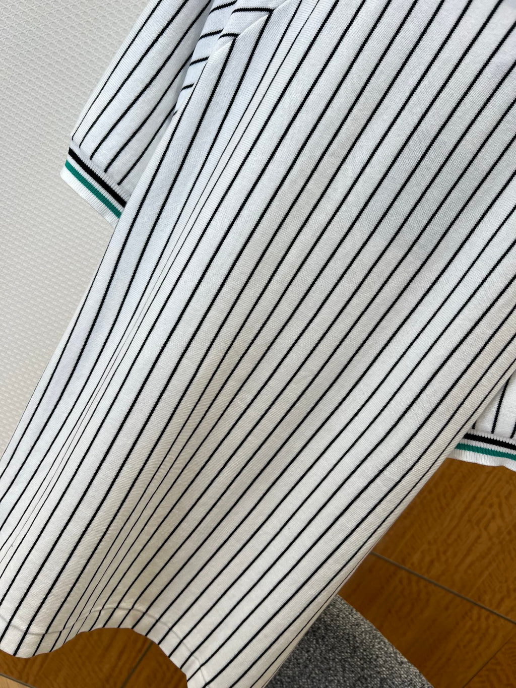 LV Striped Knit Short-Sleeve Shirt