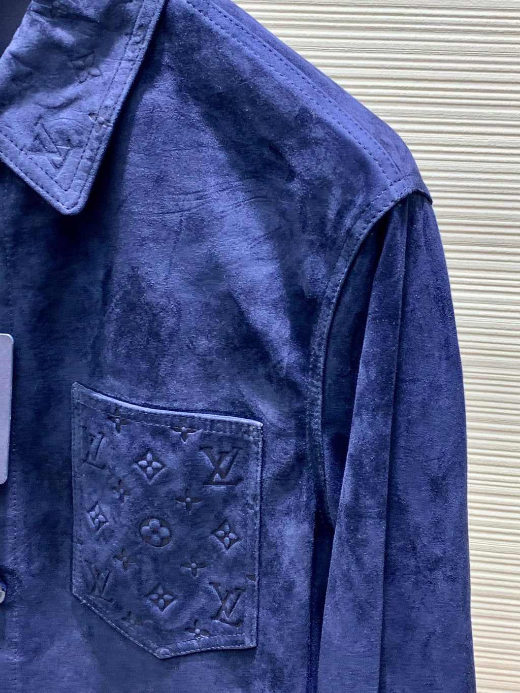 LV Suede Cowhide Shirt Jacket