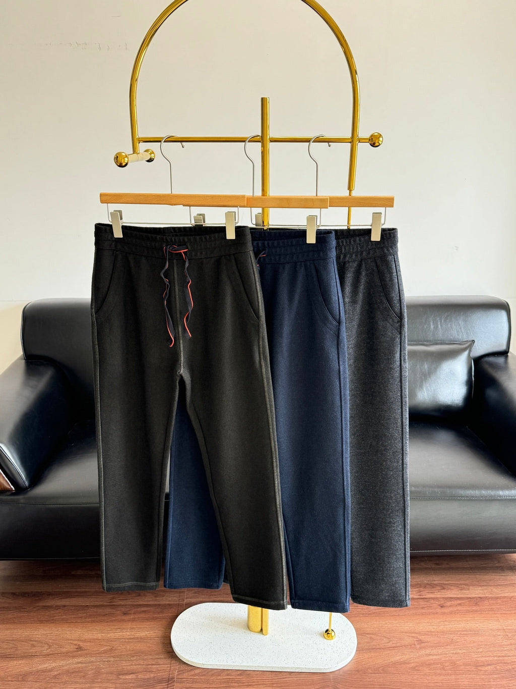 Loro Piana Men's Wool Straight Leg trousers