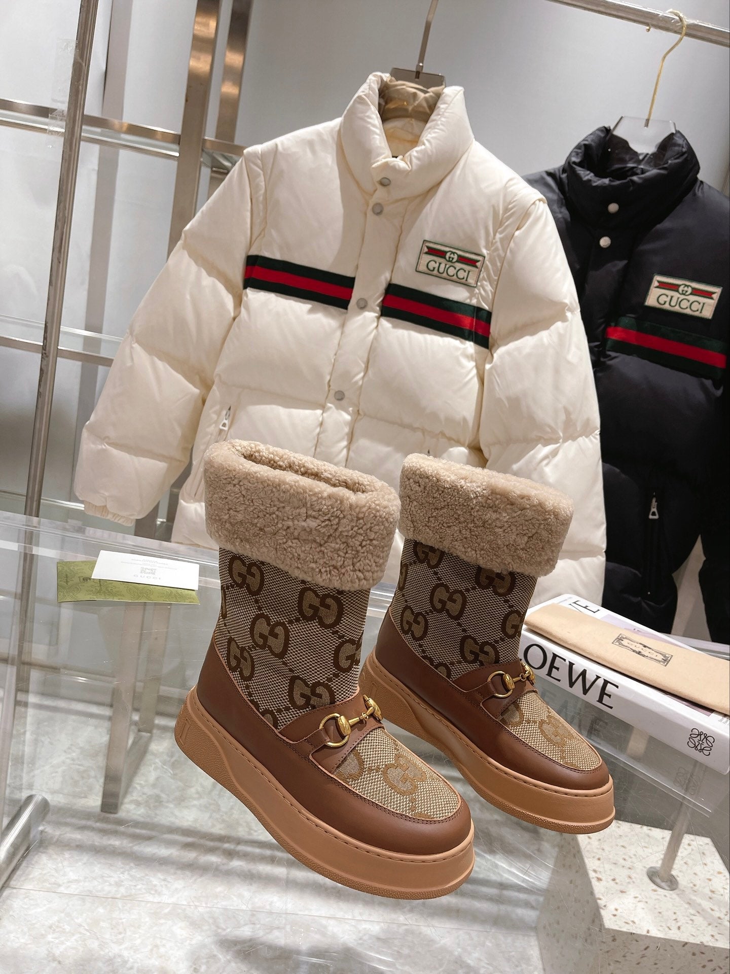 Gucci Monogram Boots
