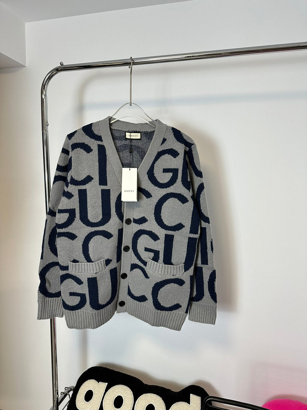 GG double print Cardigan Unisex