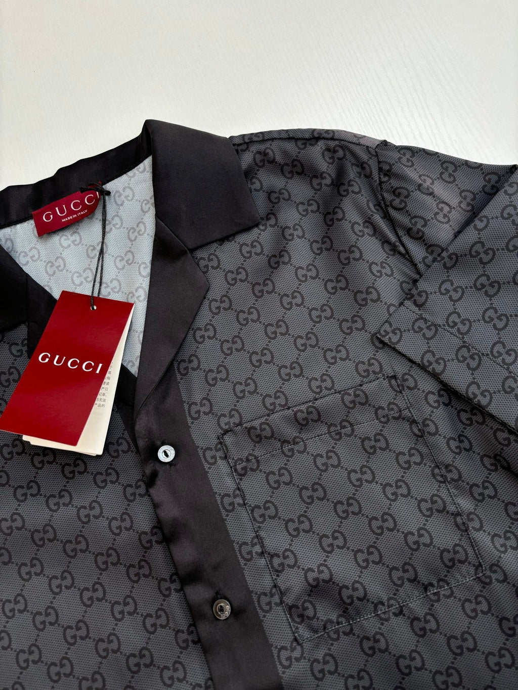 GG all over Letter Print Set Short-Sleeve Shirt