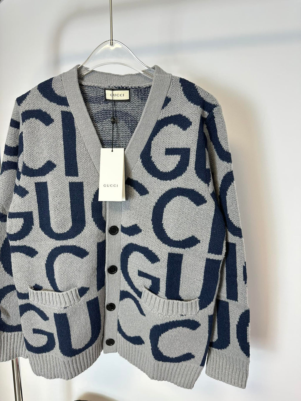GG double print Cardigan Unisex