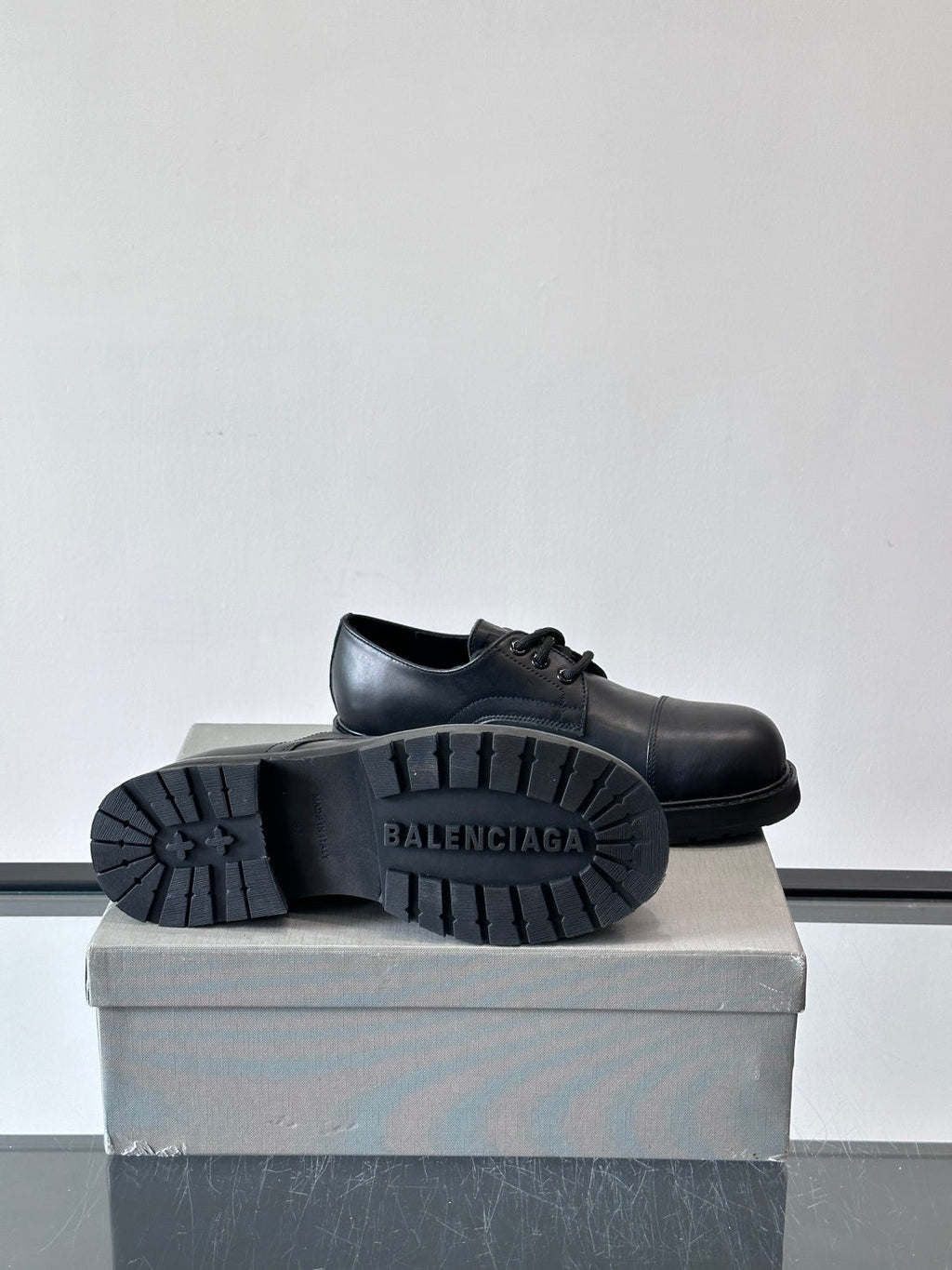 Balenciaga Geniune Leather Derby Shoes