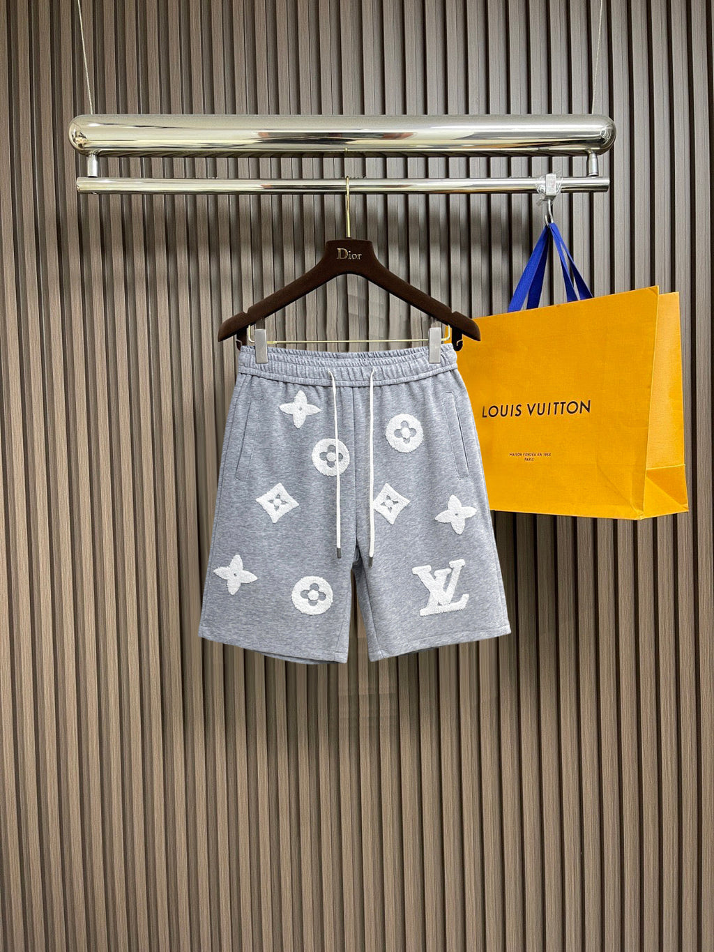 LV Terry Cloth Embroidered  Cloud shorts