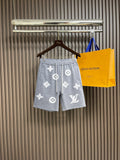 LV Terry Cloth Embroidered  Cloud shorts