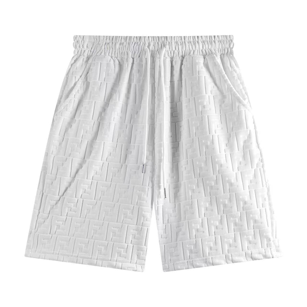 Fendi Mongram Jacquard Velvet Shorts