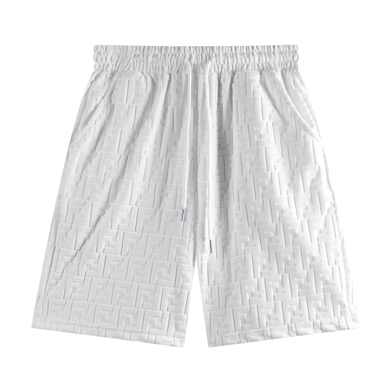 Fendi Mongram Jacquard Velvet Shorts