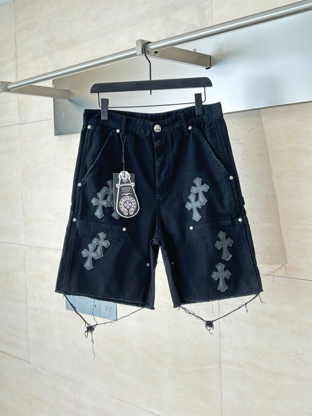 Chrome Heart Denim Shorts