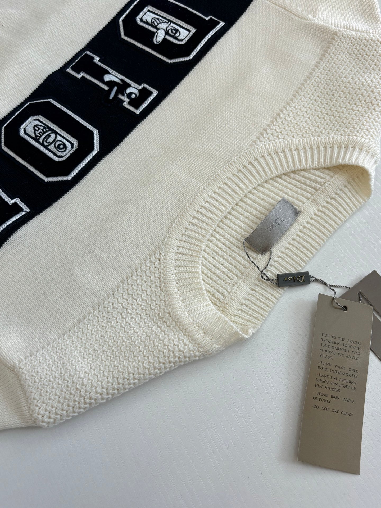 Dior Embroidered Wool Knit Sweater