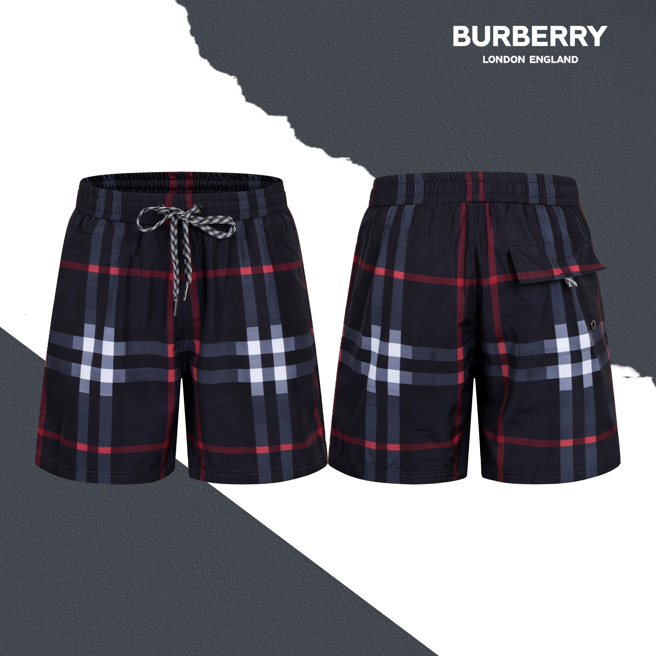 Burberry Check Beach Shorts