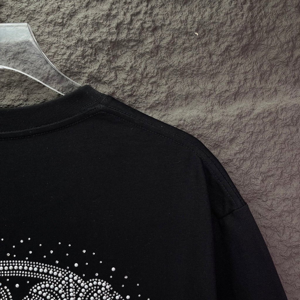 Chrome Heart Rhinestone Short-Sleeve T- Shirt