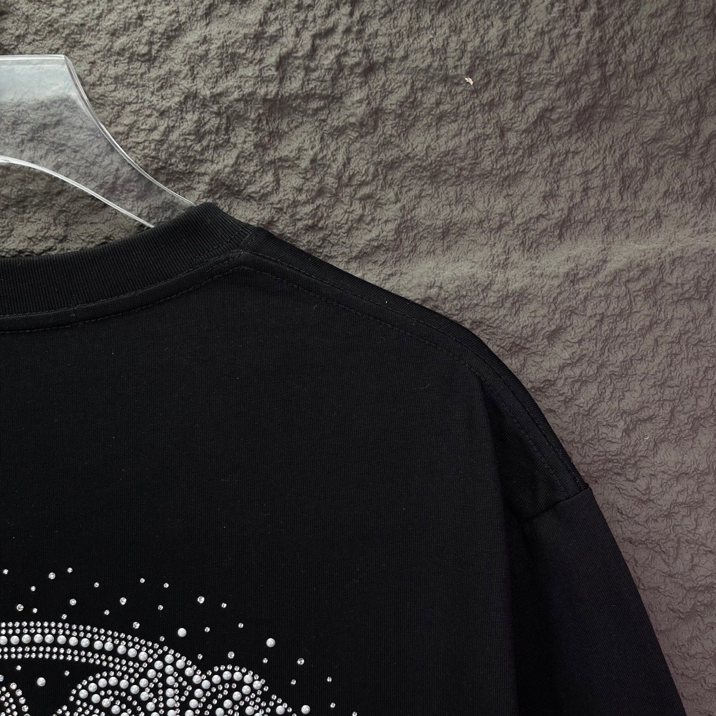 Chrome Heart Rhinestone Short-Sleeve T- Shirt