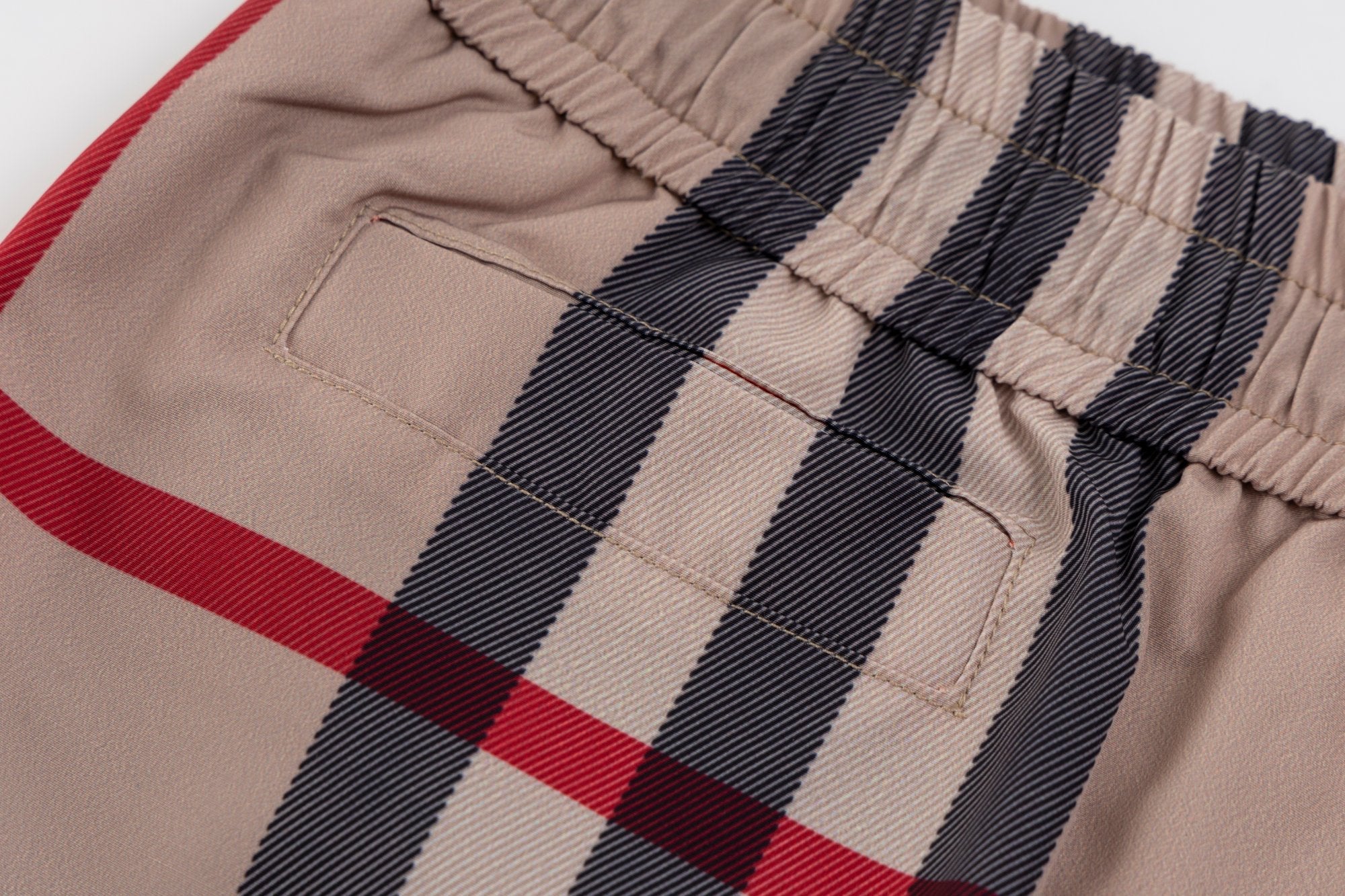 Burberry check beach shorts