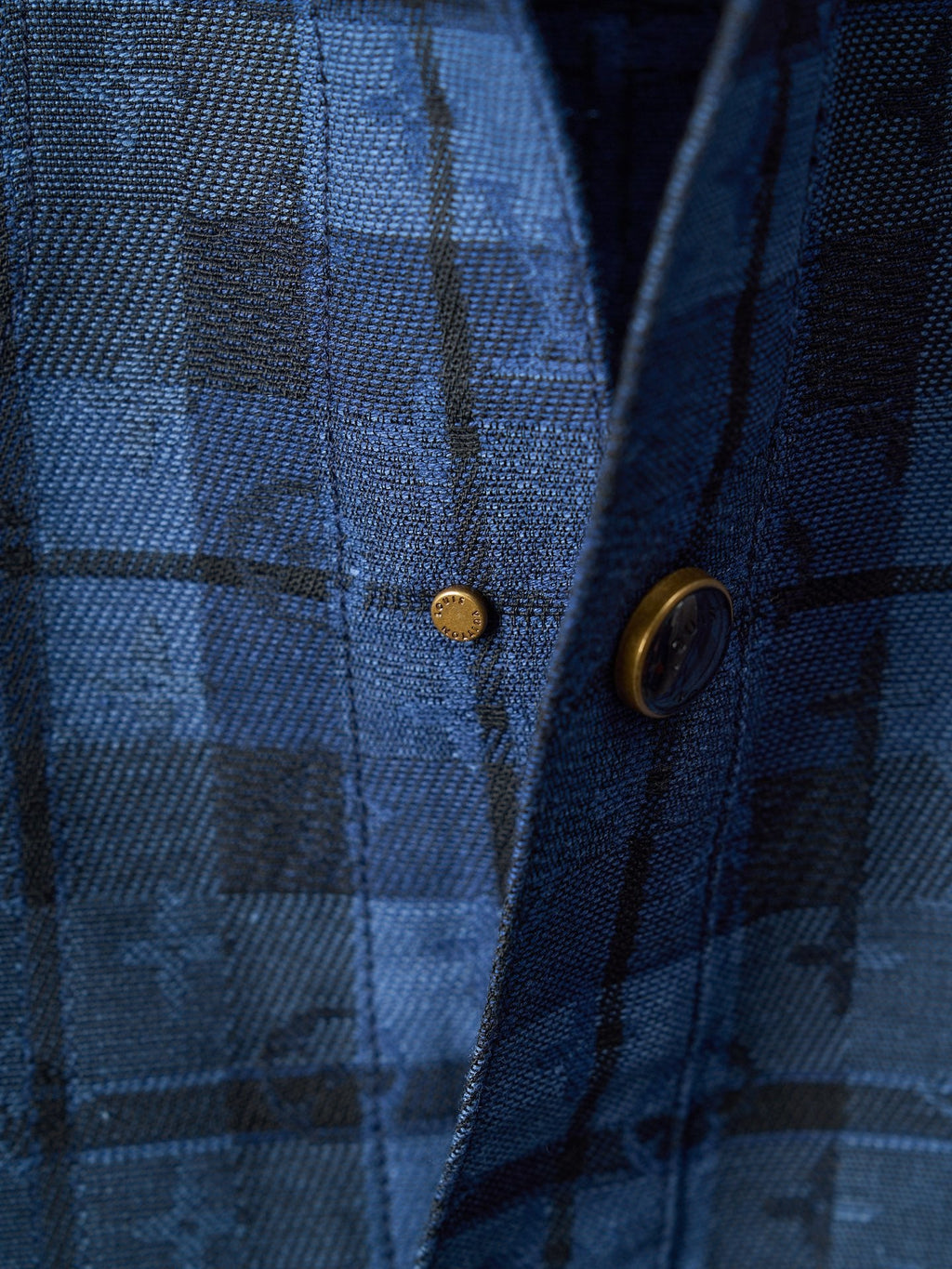 LV Monogram Tartan Denim Overshirt
