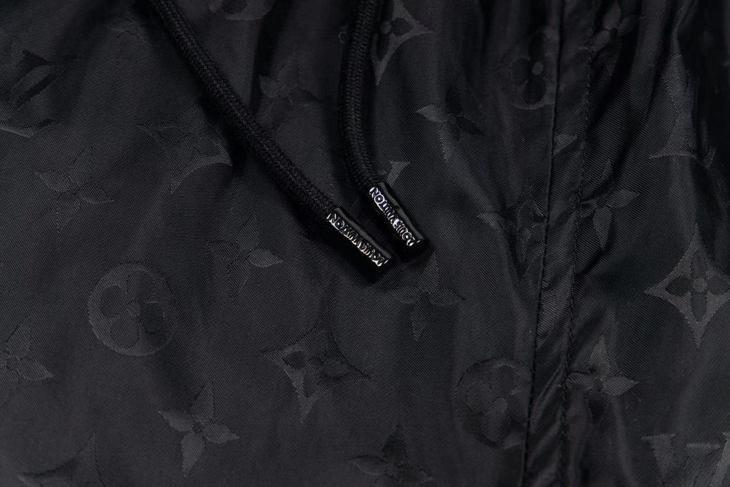 LV jacquard Silk Elastic Drawstring Shorts