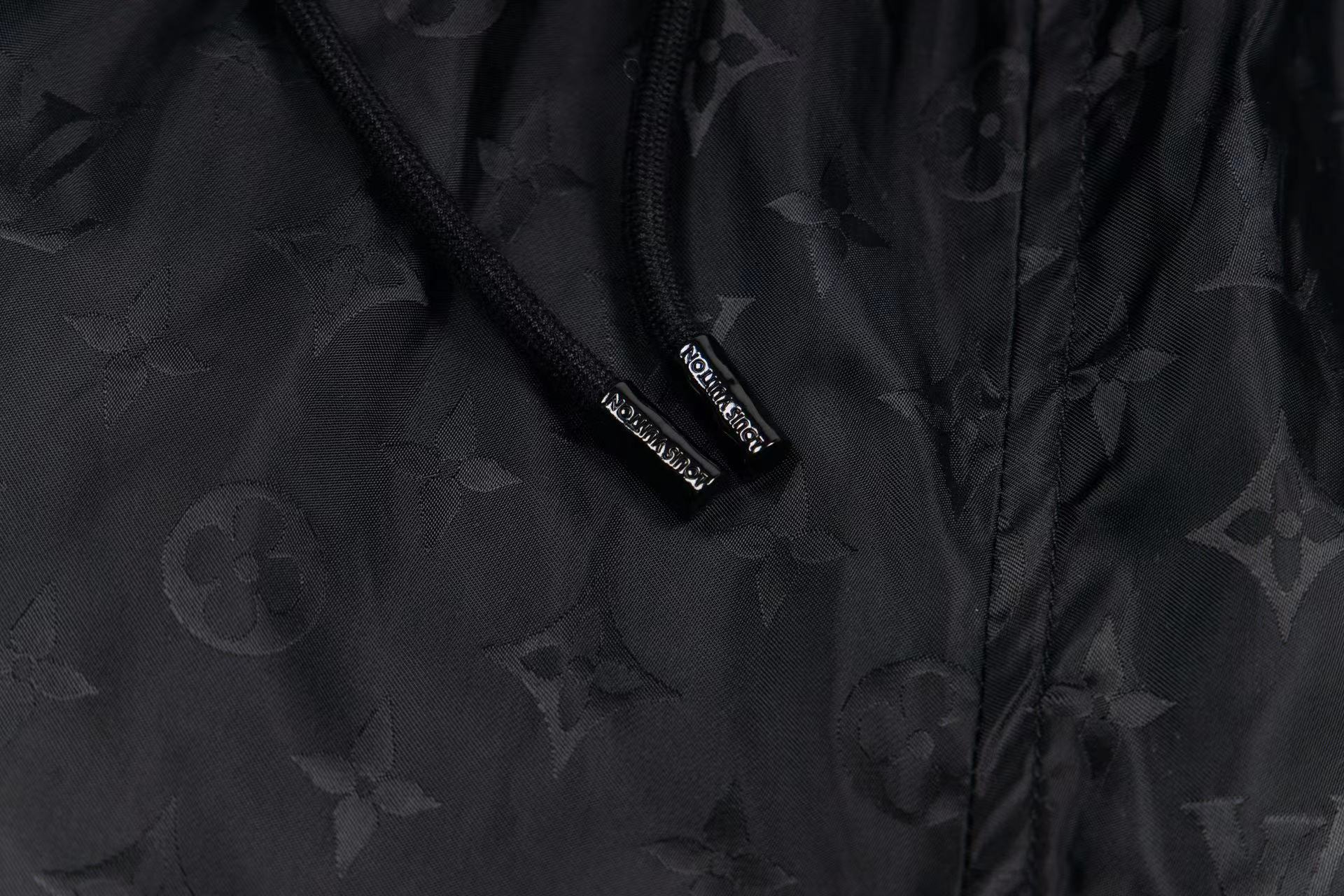 LV jacquard Silk Elastic Drawstring Shorts