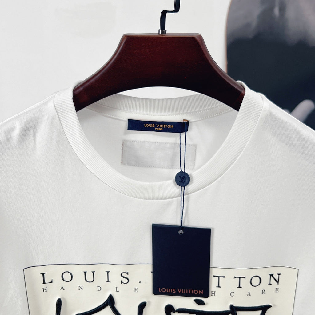 LV Embossed Embroidery Short-Sleeve T-Shirt
