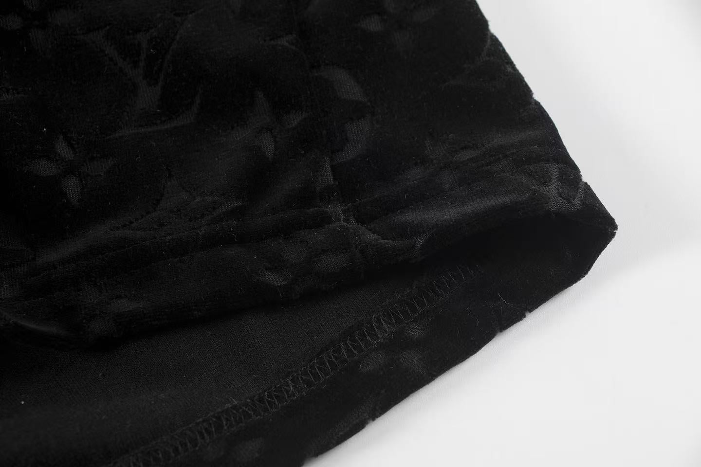 LV Monogram jacquard velvet shorts