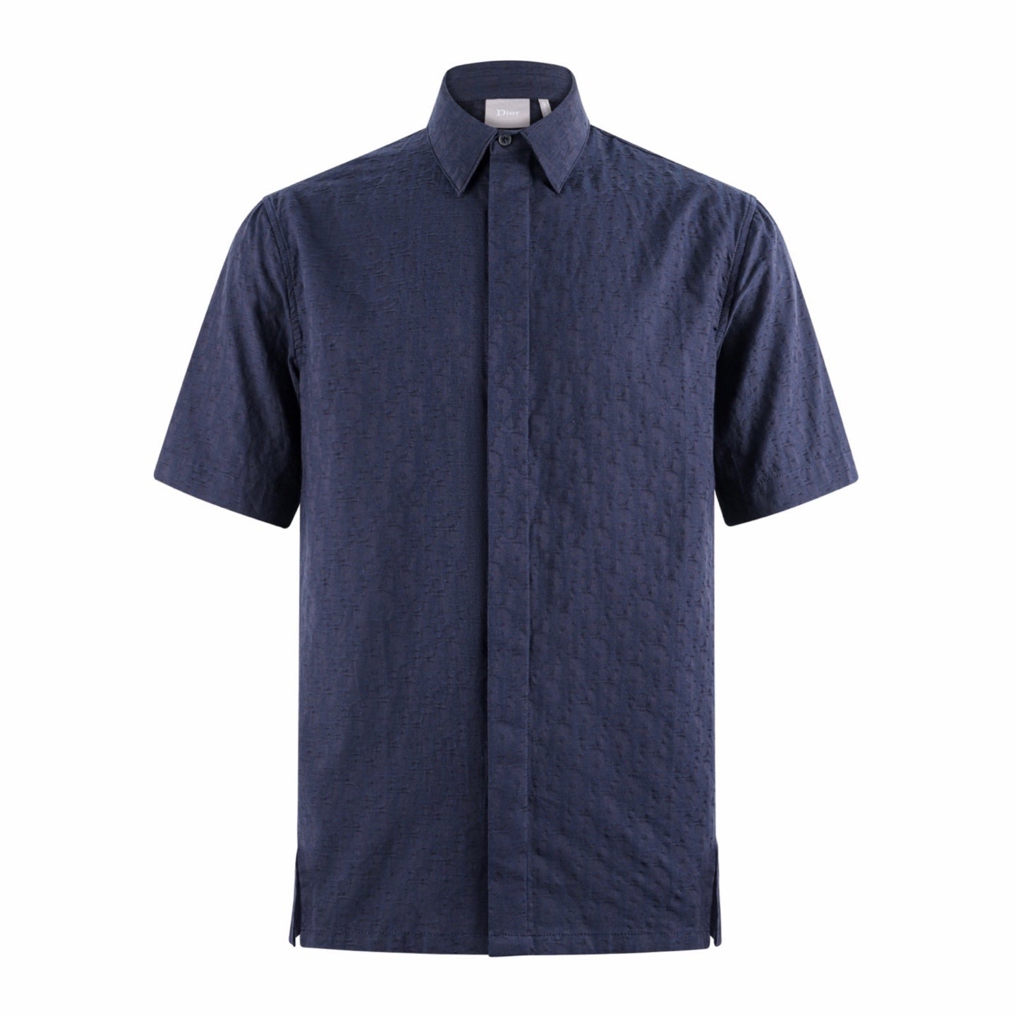 Dior Subtle Pattern & 3D Jacquard Short Sleeve Shirt
