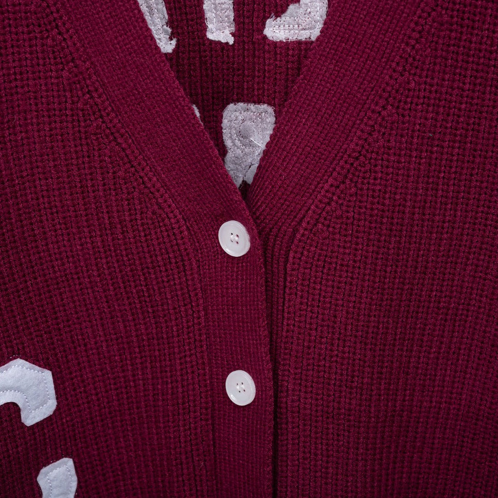 Celine Leather Logo Cardigan