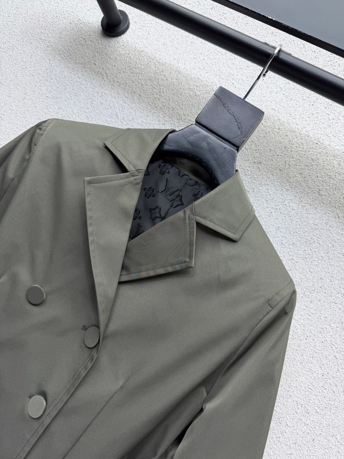 LV Military Green Metallic Jacket - Women's