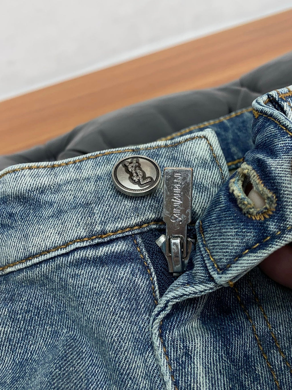 YSL Slim Fit Straight-Leg Jeans