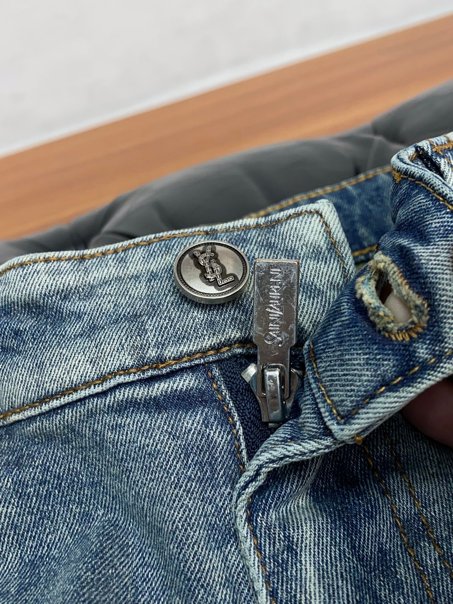 YSL Slim Fit Straight-Leg Jeans