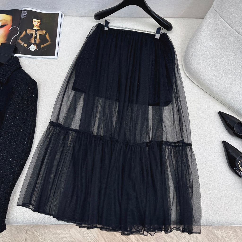 Chanel Woven Midi Skirt