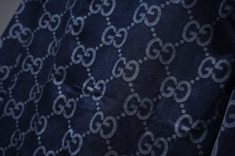 Gucci All-over GG Denim Shirt/Jacket