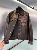LV RUNWAY DOWN LEATHER JACKET