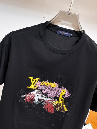 LV embroidered T-Shirt