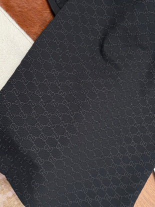 Gucci Vintage Jacquard Stretch Cotton Shirt